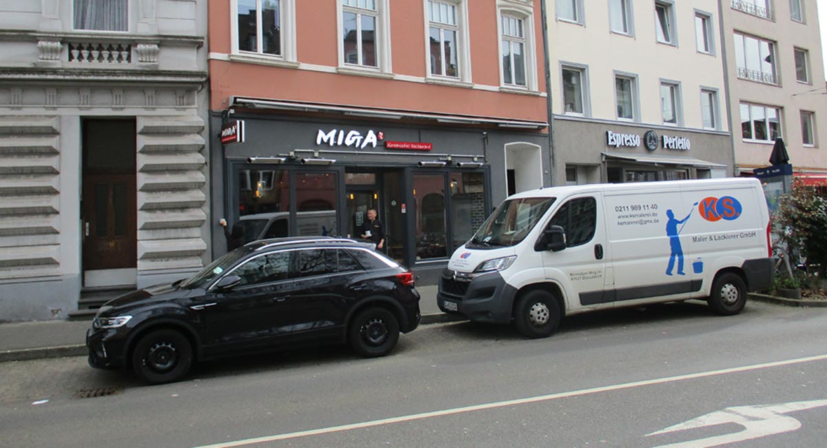 Neue Markise bei Miga in Düsseldorf